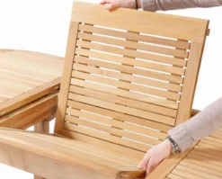 Teak Ausziehtisch Brighton oval