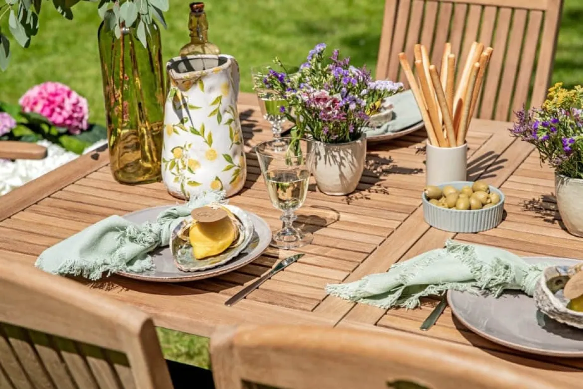 Teak Ausziehtisch Brighton rechteckig