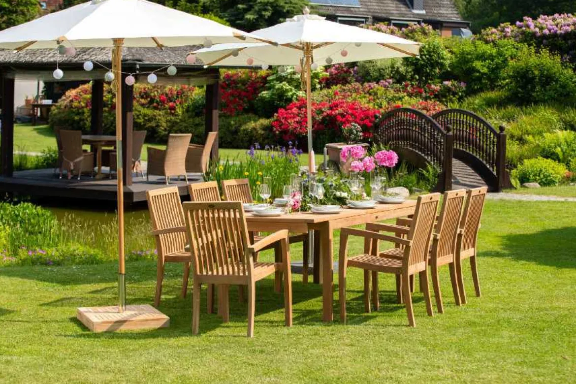 Teak Ausziehtisch Notting Hill 120 cm