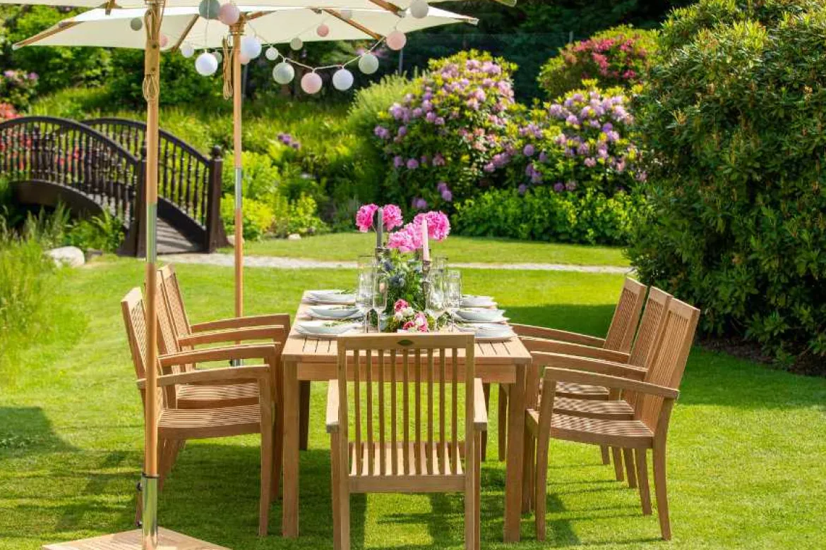 Teak Ausziehtisch Notting Hill 165 cm