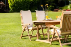 Teak Ausziehtisch oval Orvieto