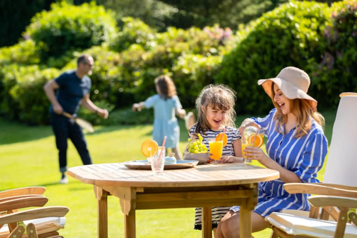 Teak Ausziehtisch oval Orvieto