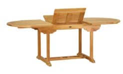 Teak Ausziehtisch oval Orvieto 150 cm