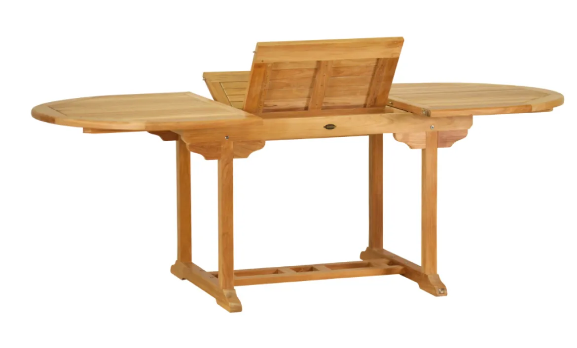 Teak Ausziehtisch oval Orvieto 150 cm