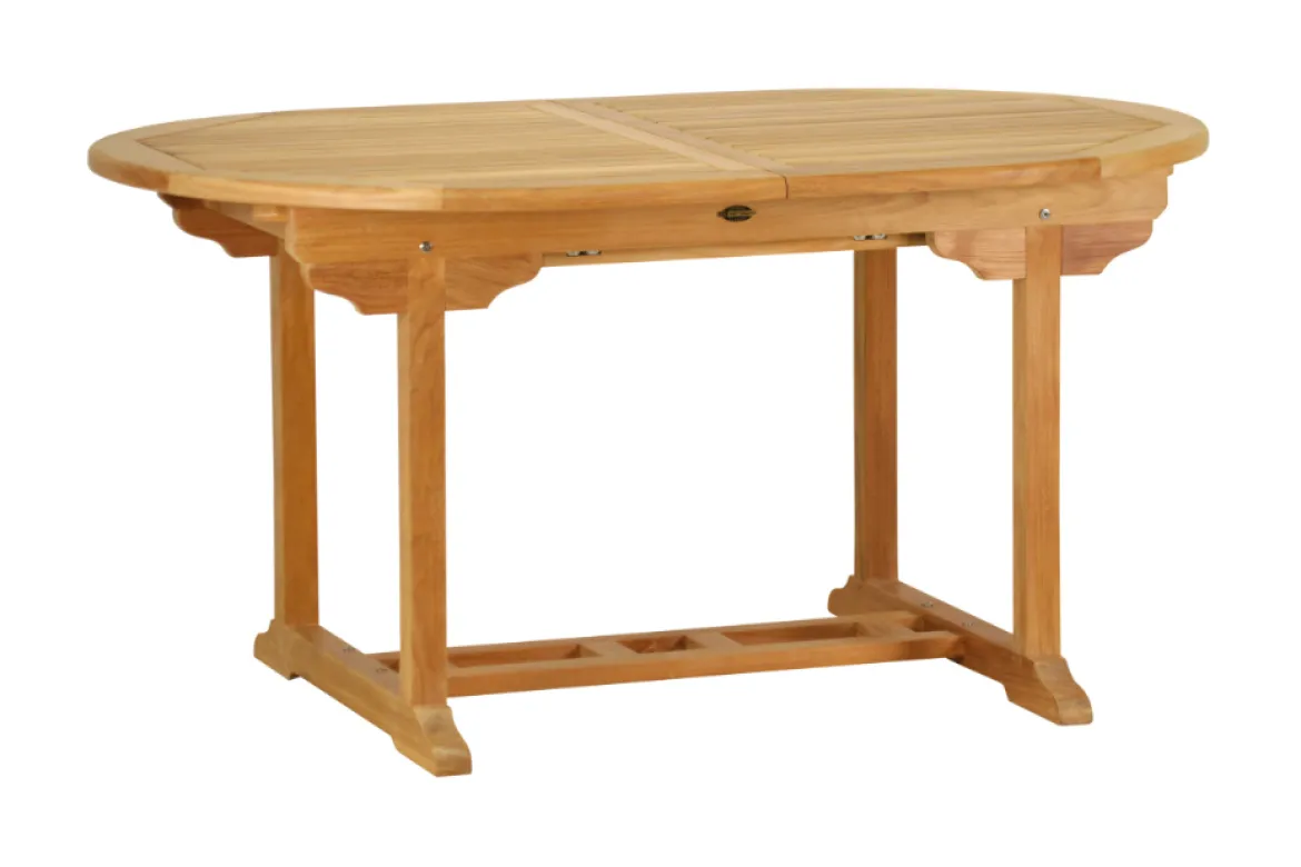 Teak Ausziehtisch oval Orvieto 150 cm