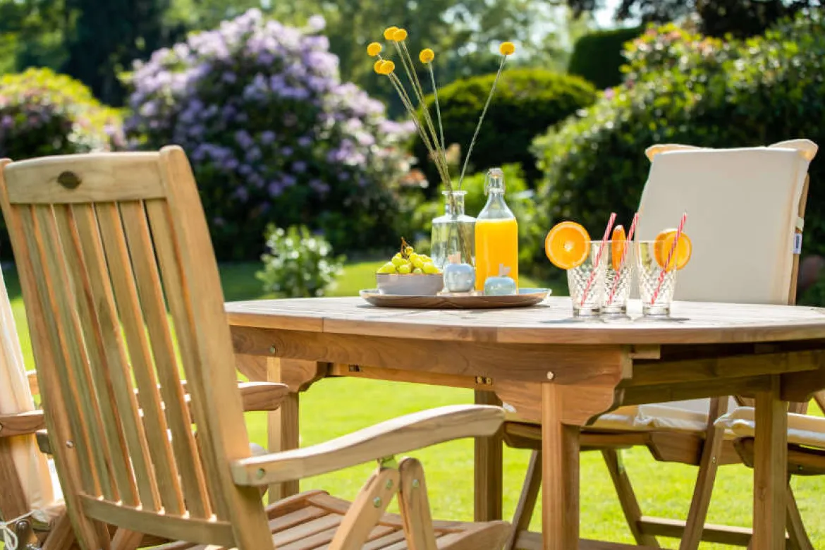Teak Ausziehtisch oval Orvieto 180 cm