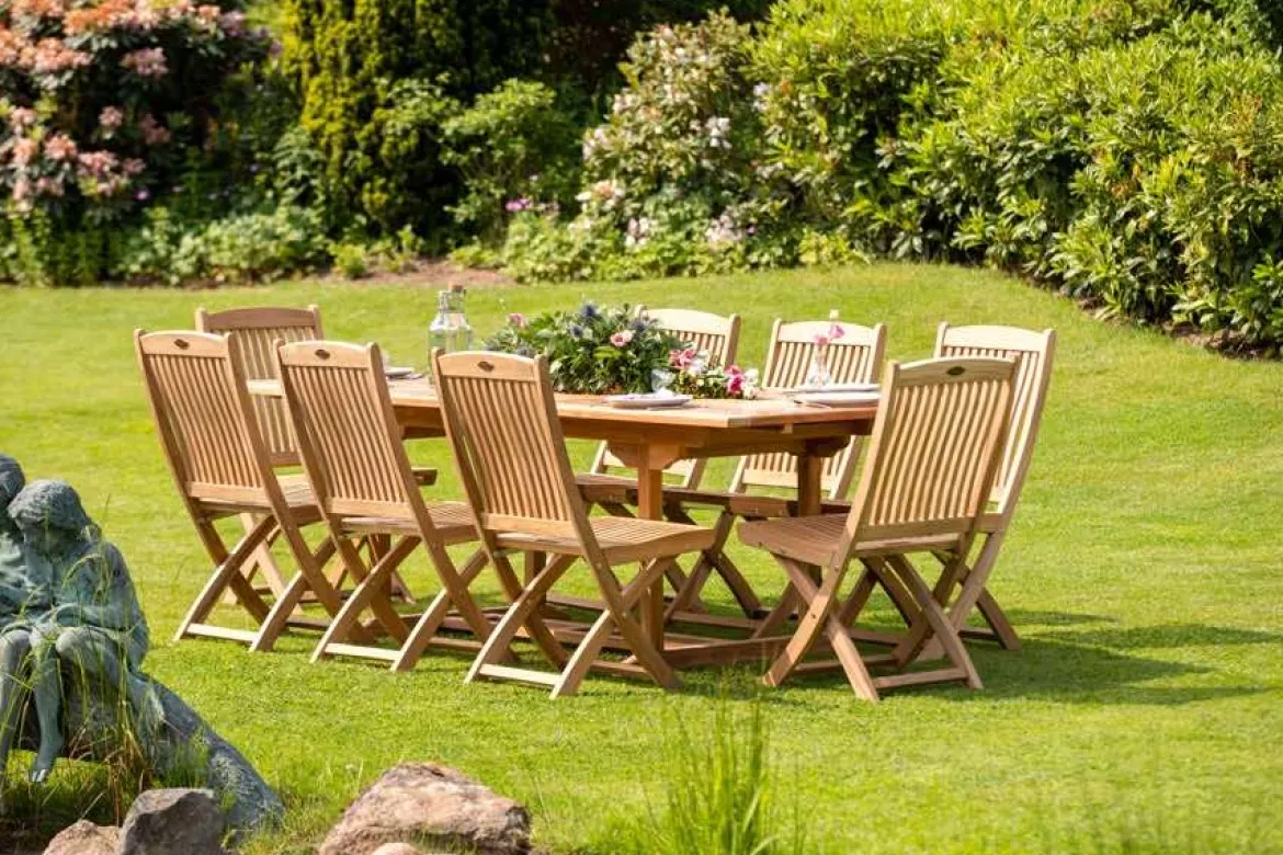 Teak Ausziehtisch Tivoli 140 cm