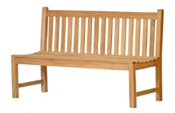 Teak Bank Andorra ohne Armlehnen 150 cm