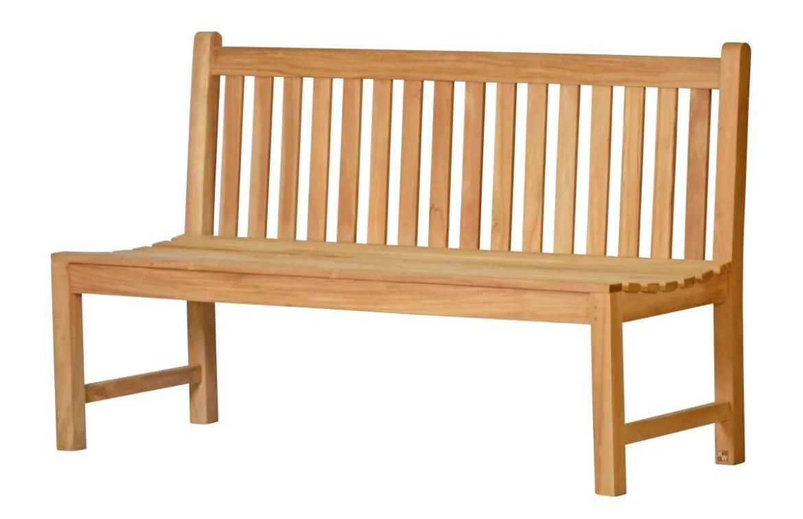 Teak Bank Andorra ohne Armlehnen 130 cm