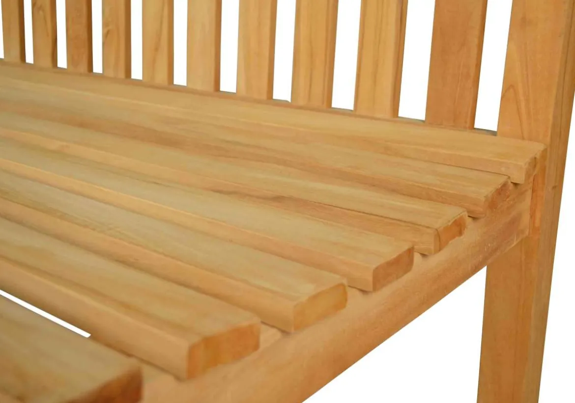 Teak Bank Andorra ohne Armlehnen 130 cm