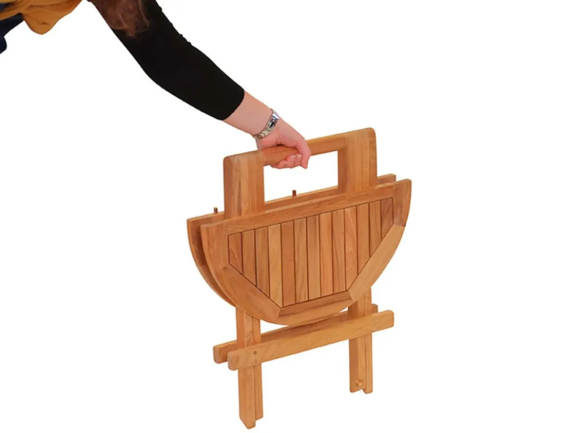 Teak Beistelltisch Capri Handbag klappbar