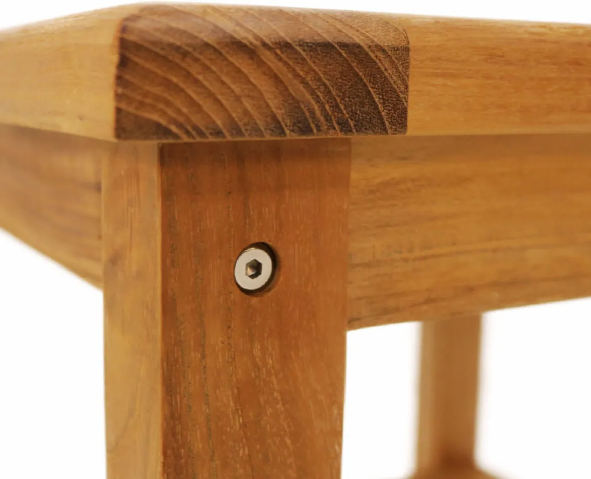 Teak Beistelltisch Cuneo 2 Ebenen