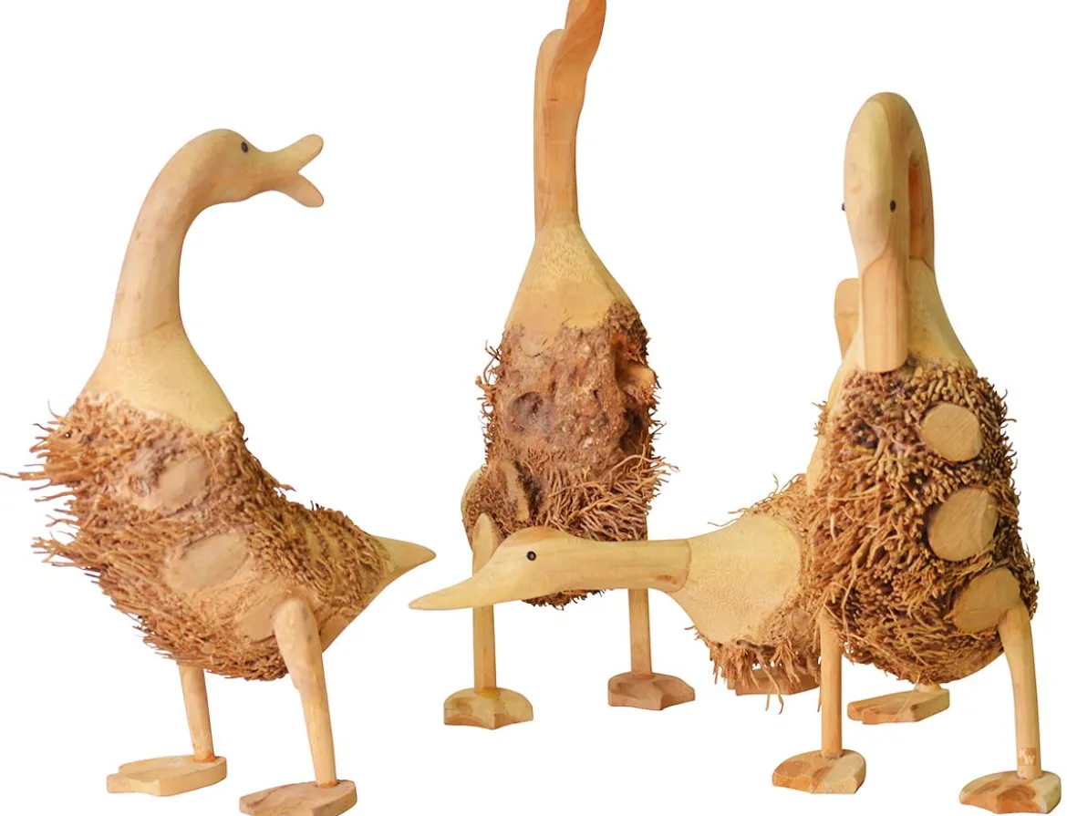 Teak Deko-Ente ANTON