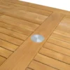 Teak Gartentisch Madrid mit Schirmloch