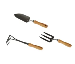 Teak Gartenwerkzeug 3er Set Bari