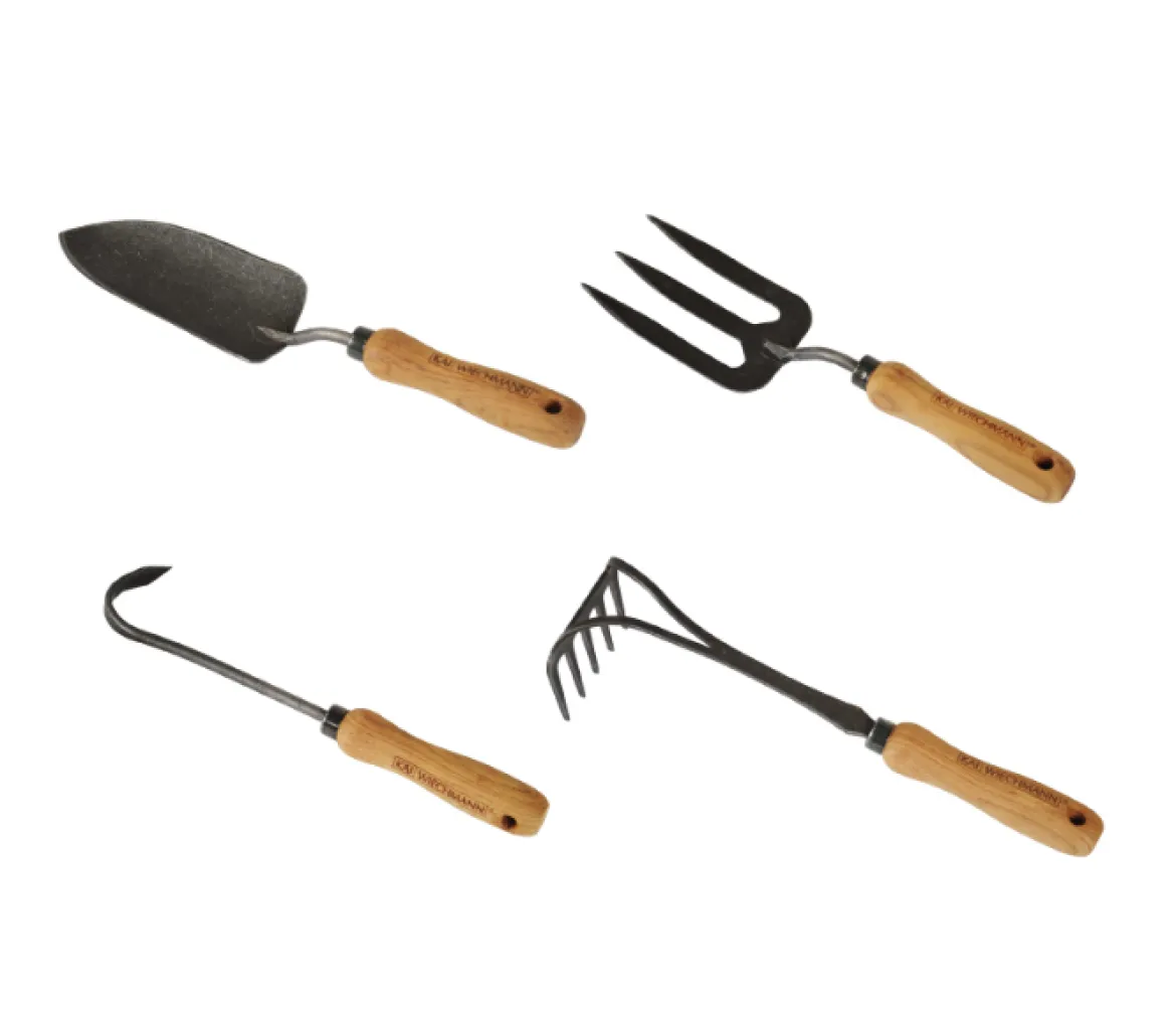 Teak Gartenwerkzeug 4er Set Florenz