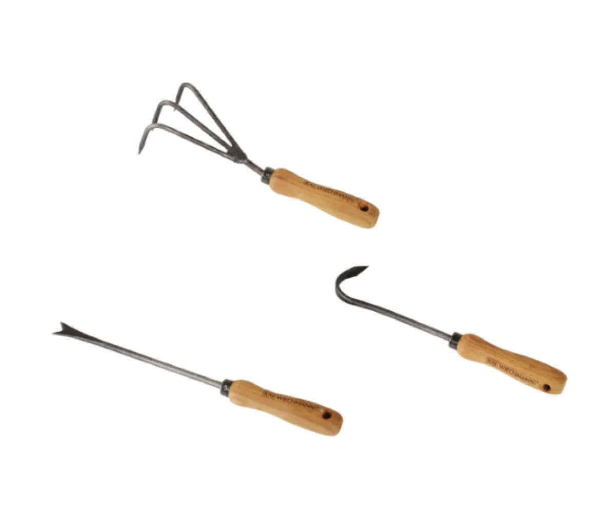 Teak Gartenwerkzeug 3er Set Neapel