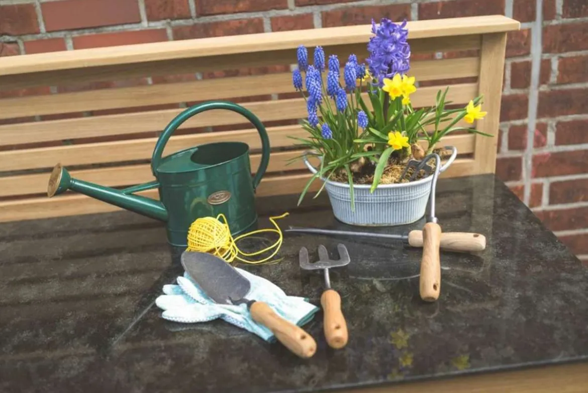 Teak Gartenwerkzeug 4er Set Palermo