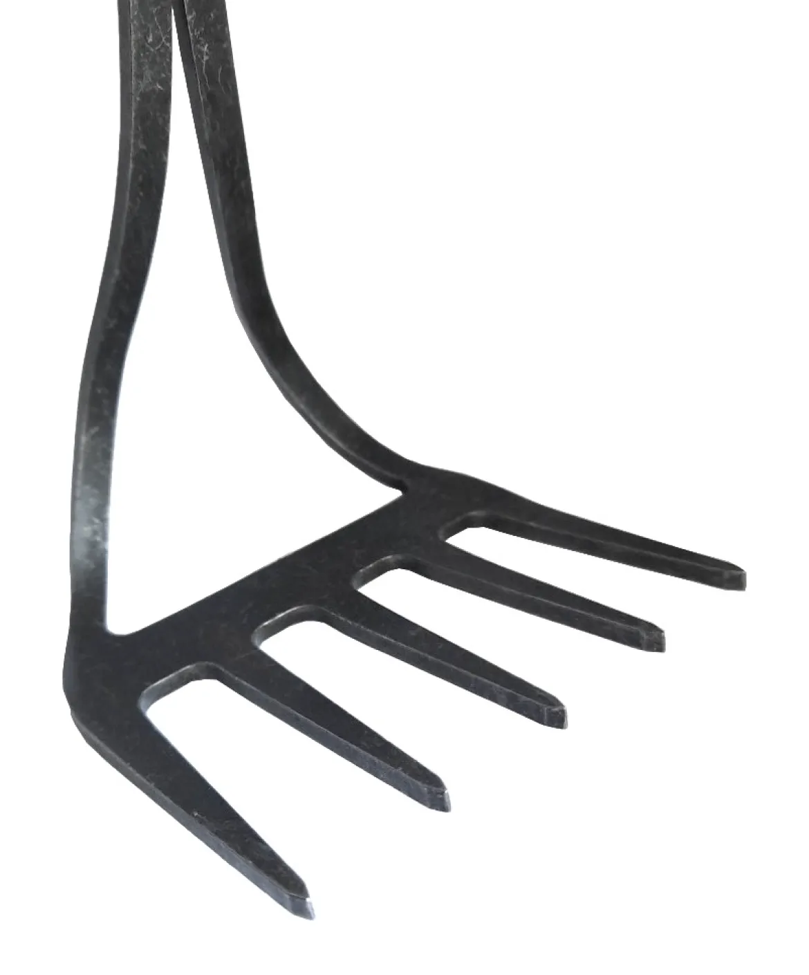 Teak Handrechen geschmiedet