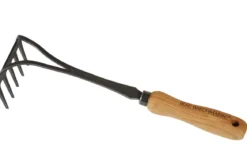Teak Handrechen geschmiedet