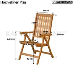 Teak Hochlehner Pisa