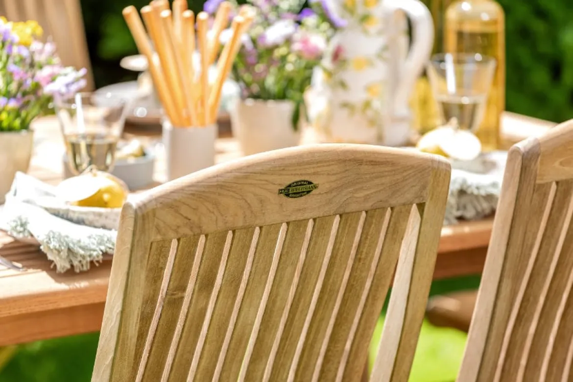 Teak Klappstuhl Brighton mit Armlehnen