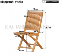 Teak Klappstuhl Vitello