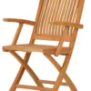 Teak Klappstuhl Vitello mit Armlehnen