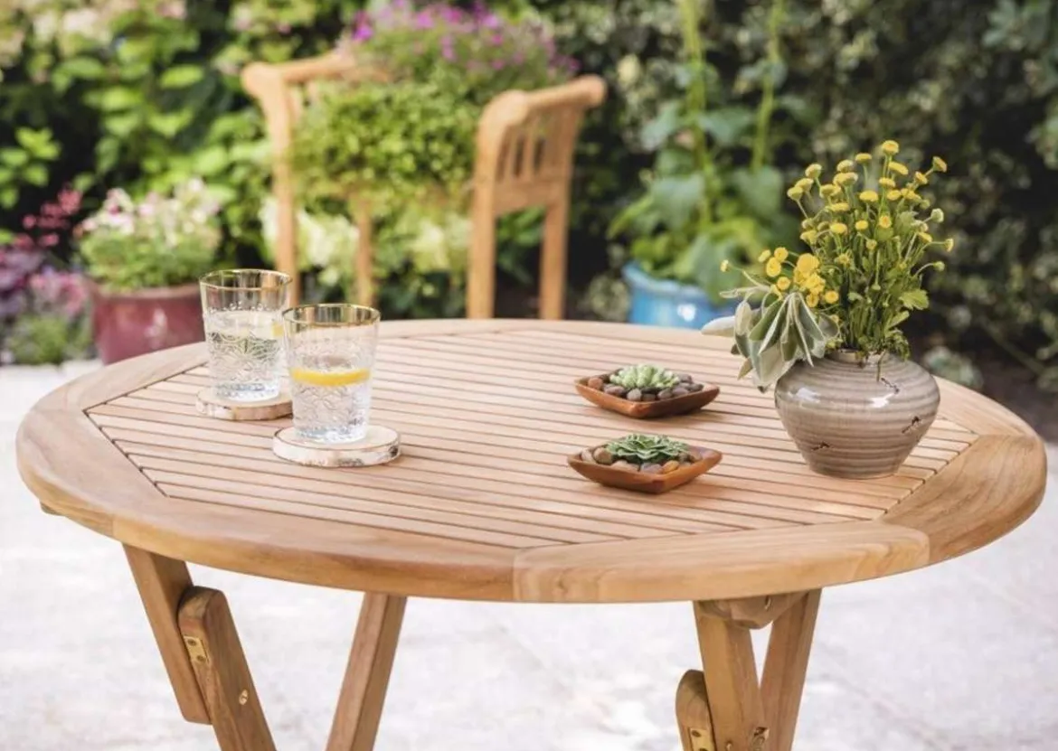 Teak Klapptisch Brighton rund