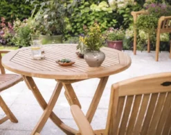 Teak Klapptisch Brighton rund