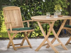 Teak Klapptisch Brighton rund