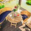 Teak Klapptisch rund Ravenna 90 cm