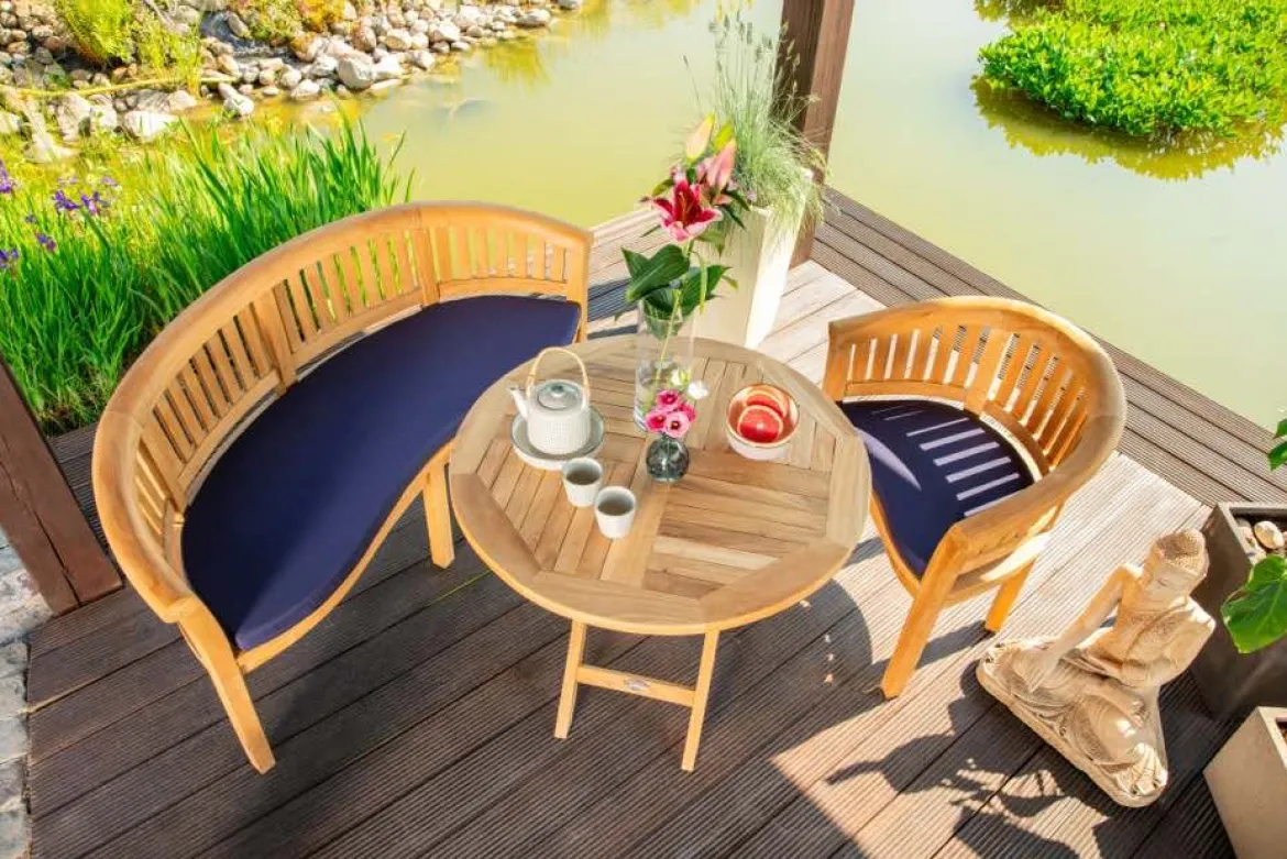 Teak Klapptisch rund Ravenna