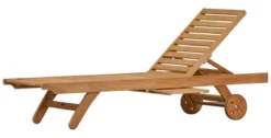 Teak Liege Savona mit Knick