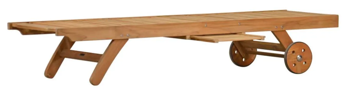 Teak Liege Savona mit Knick