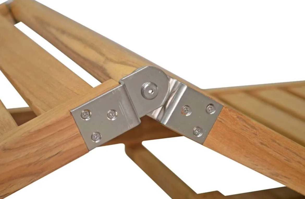 Teak Liege Savona mit Knick