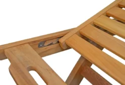 Teak Liege Savona mit Knick