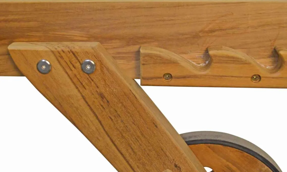 Teak Liege Savona mit Knick