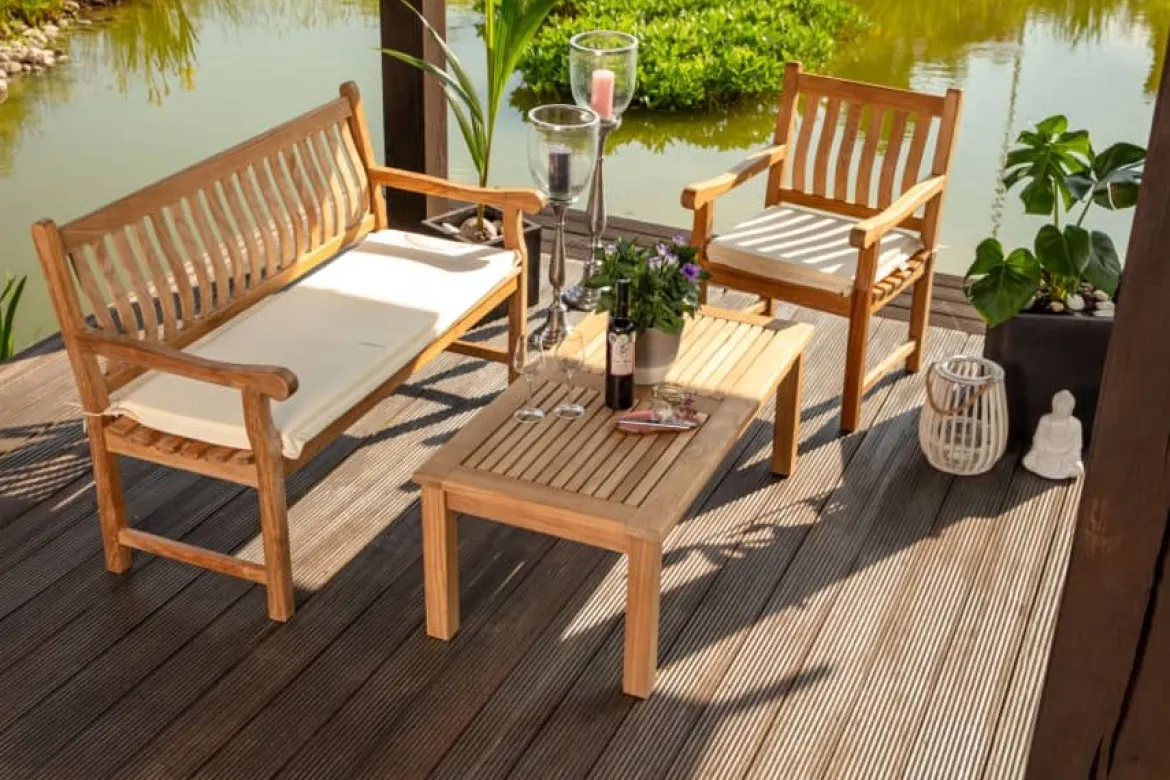 Teak Lounge Couchtisch Paderno