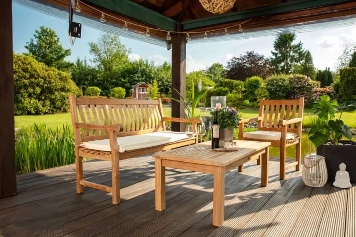 Teak Lounge Couchtisch Paderno