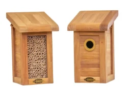 Teak Nistkasten Set Doppelkoje