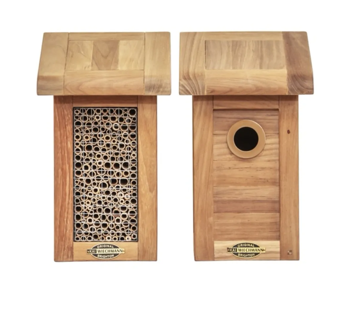Teak Nistkasten Set Doppelkoje