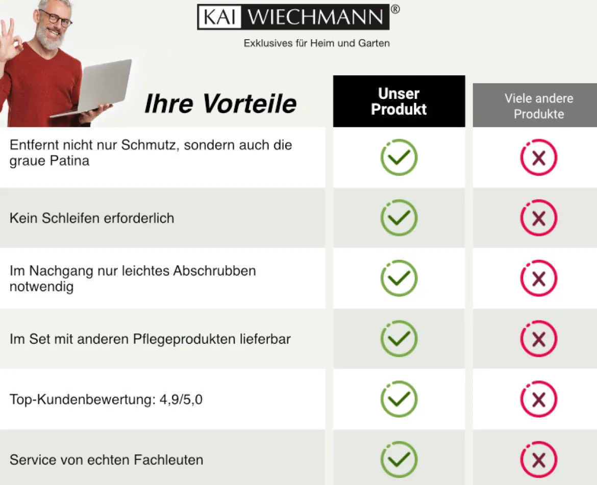 Teakpflege 1 Reiniger & Entgrauer