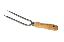 Teak Rosengabel geschmiedet