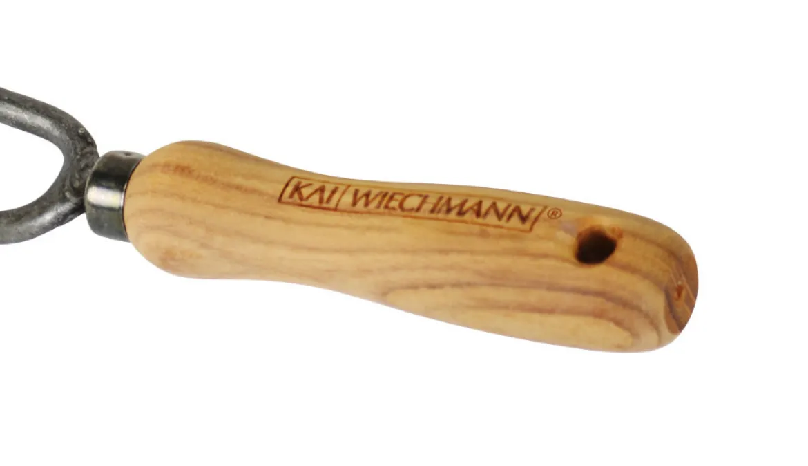 Teak Rosengabel geschmiedet