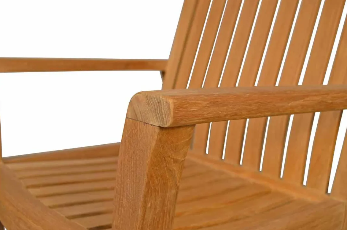 Teak Schaukelstuhl Brighton