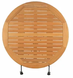 Teak Sitzgruppe Bellevue rund 1-5 Personen mit Klappfunktion