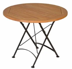 Teak Sitzgruppe Bellevue rund 1-5 Personen mit Klappfunktion