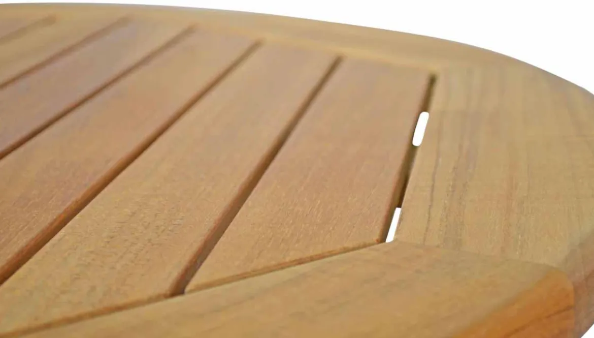 Teak Sitzgruppe Bellevue rund 1-5 Personen mit Klappfunktion