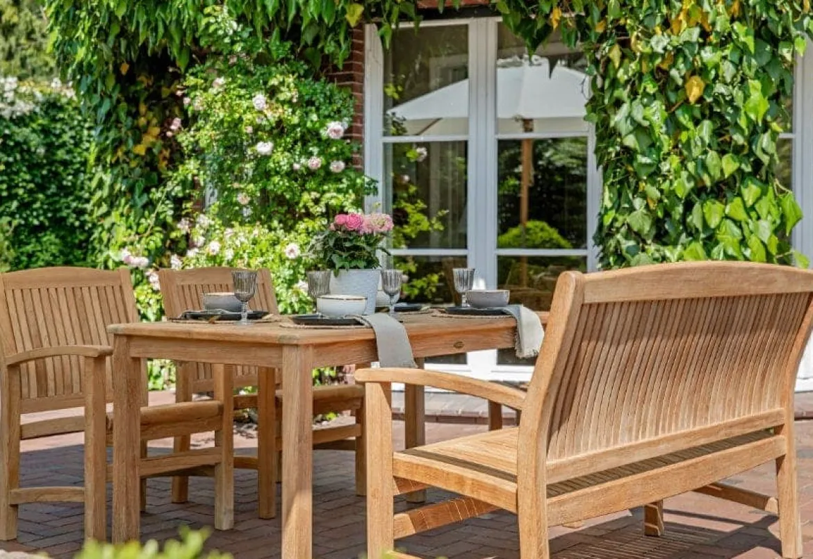 Teak Sitzgruppe Brighton mit Sesseln 1-8 Personen